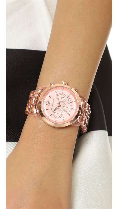 michael kors bailey watch rose gold|Michael Kors rose gold watch.